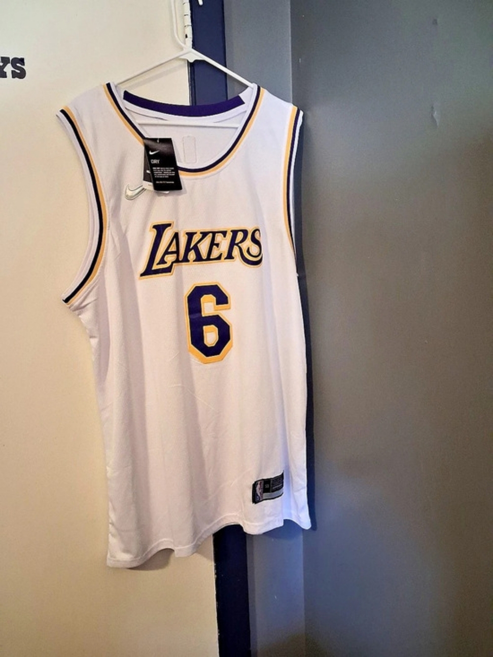 Nike Los Angeles Lakers LeBron James Association Edition Swingman Jersey #6